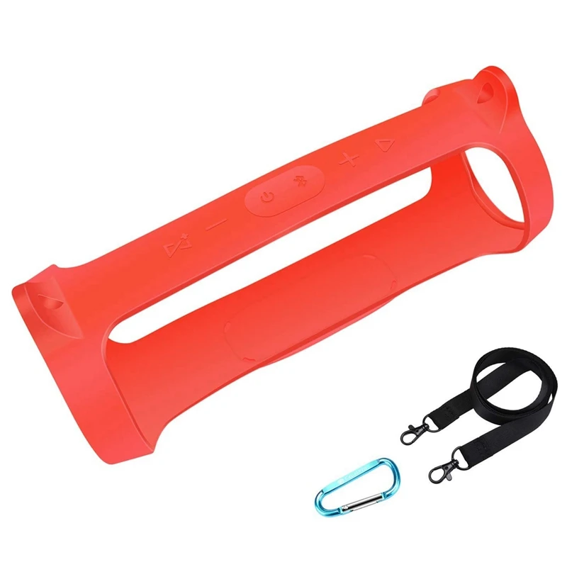 

Чехол для переноски JBL Charge 4 динамик прочный силиконовый дополнительный карабин и шнурок для удобной переноски