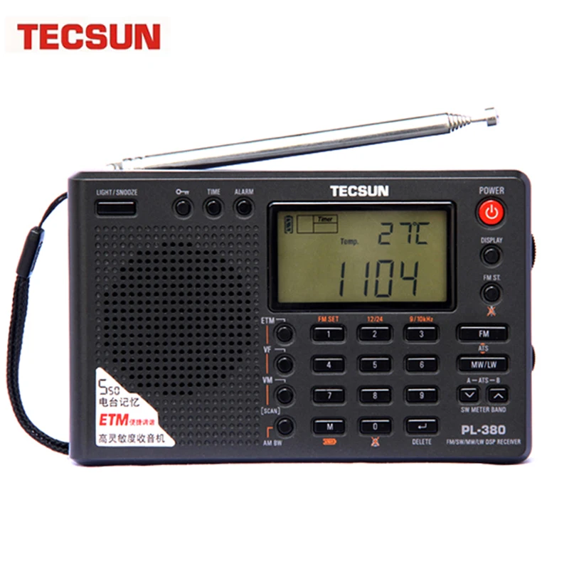 Tecsun PL-380 DSP PLL FM MW SW LW Digital Stereo Radio World-Band Receiver Portable Full Band Small Size | Электроника
