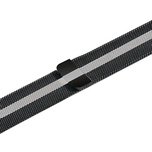 Миланская петля браслет из нержавеющей стали для Apple watch 1 2 3 42 мм 38 мм металлический ремешок для iWatch серии 4 5 40 мм 44 мм браслет - Цвет ремешка: black-gray-black