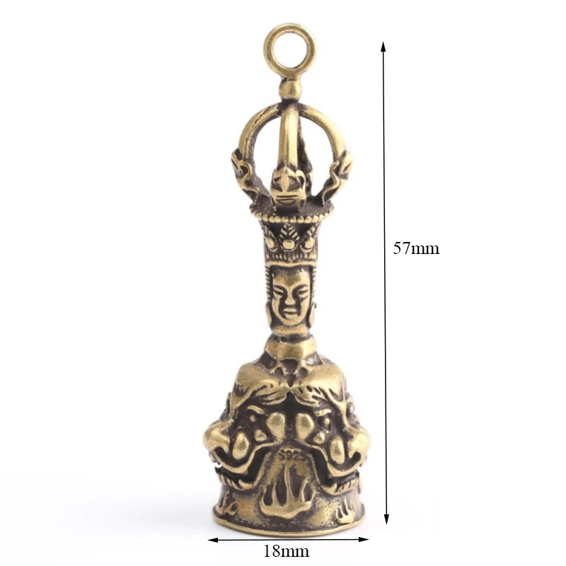 Ручной работы три льва медный брелок креативный животный кулон старинные