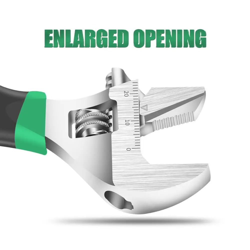 Регулируемый ключ LAOA многофункциональный гаечный с короткой ручкой большой для