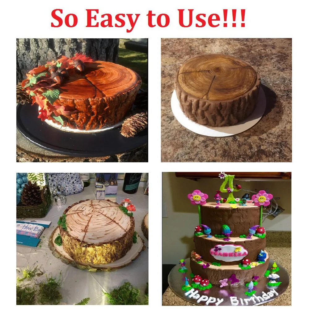 Fondant (сахарная) впечатление коврик из сахара выпечки форма &quotдеревья&quot антилай