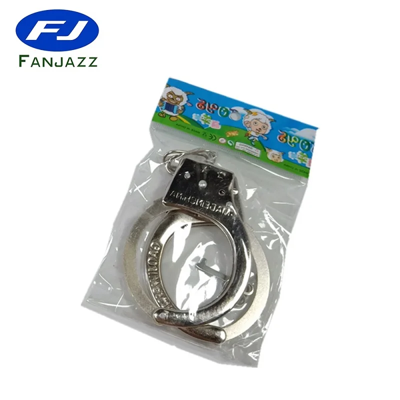 Косплей ролевые игры Серебряные Металлические наручники с ключами полицейские