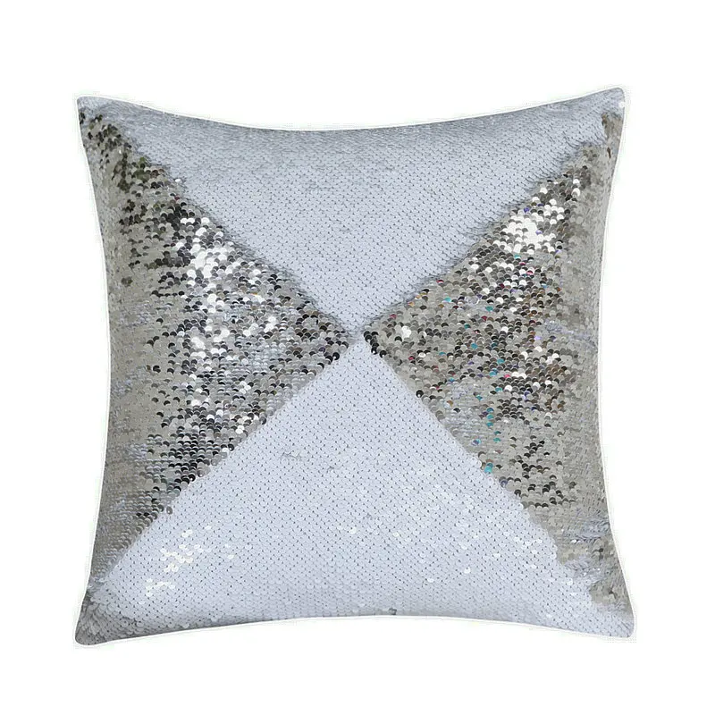 American Style Letter Cushion Cover Two-Color Magic Sequin Throw Pillow Home Decoration Sofa Decor Decorative Pillowcase | Дом и сад