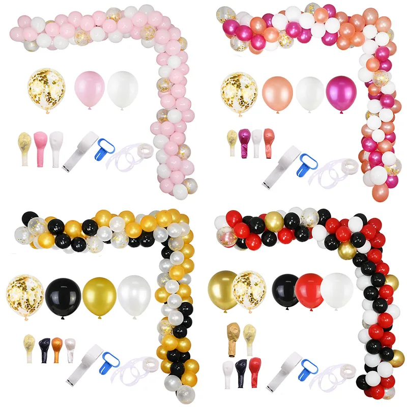 113 шт. Воздушный Шар АРКА комплект гирлянды многоцветные макаронные шары Арка