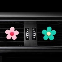 car aromatherapy clip flower shape good smell plastic auto air conditioning vent perfume clip for car