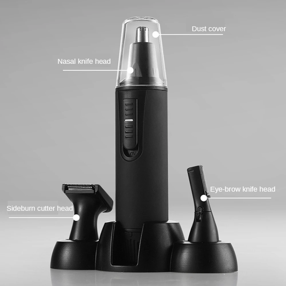 Электрический триммер для ушей и носа 3 в 1 Мужская бритва перезаряжаемый