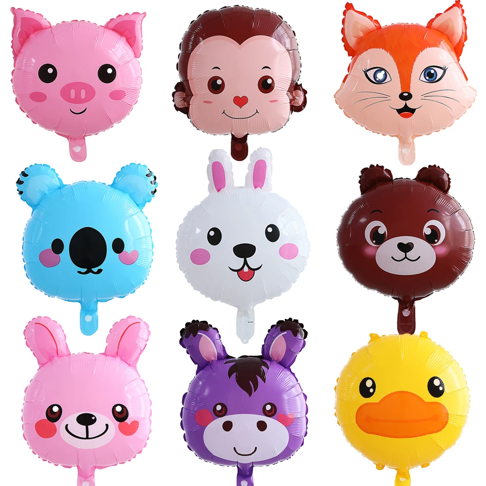 Q Version животные обезьяна утка кролик ранний шар Детский Сафари парк День Рождения