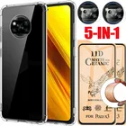 poco x 3 чехол, чехол для poco x3 nfc 5g poco x3 чехол противоударные силиконовые чехлы для бампер xiaomi poco x3 nfs керамика матовая пленка + чехол на росо x3 nfc