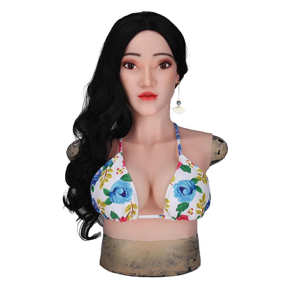 Новая забавная силиконовая Реалистичная маска Эльзы с C чашкой груди настоящая