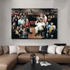 Художественный постер на холсте с изображением крестного папы в казино мафии и скалы, Настенная картина, современный классный декор для семейной комнаты