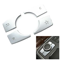 46pcs car styling central es multimedia buttons sequins decoration cover trim for mercedes benz ml gl w166 x166 2012 2015