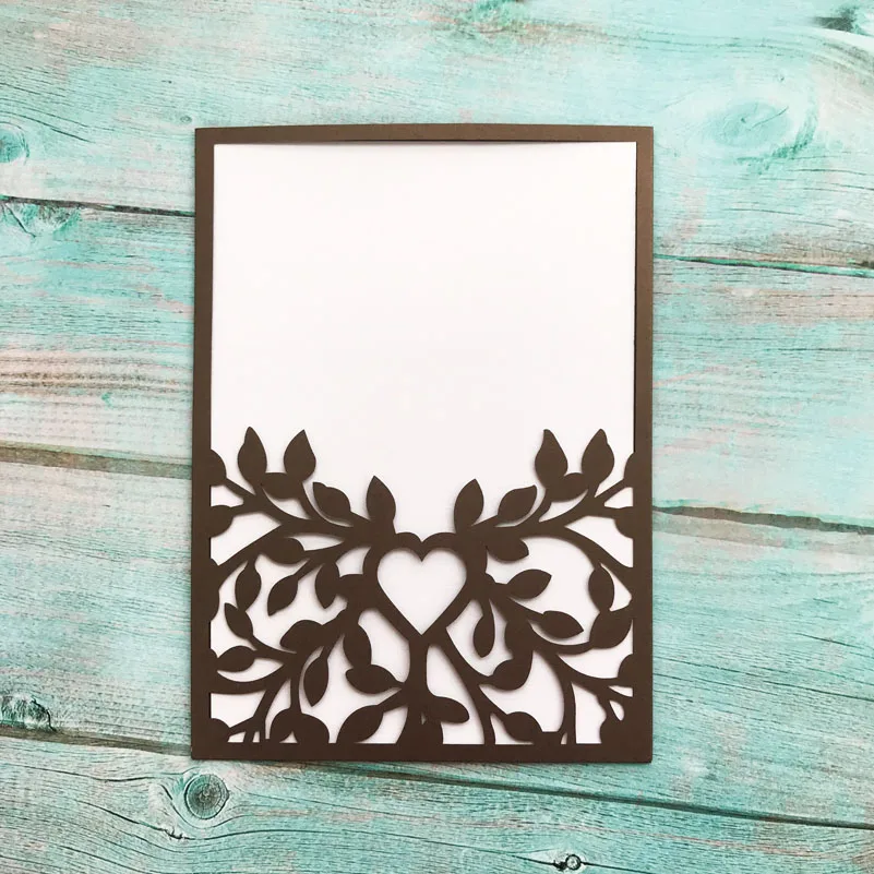 

30pcs Vines Style Invitations Card Simple Modern Design EnvelopeBridal Shower RSVP Cards Baptism Party Invitations