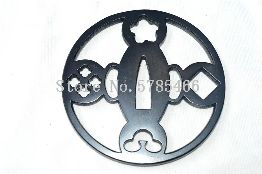 Чудесный стальной Железный защитник Tsuba для японского самурайского Катана Меч