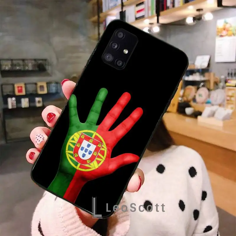 

Portugal Flag Phone Cases For Samsung A40 A50 A51 A71 A20E A20S S8 S9 S10 S20 Plus note 20 ultra 4G 5G