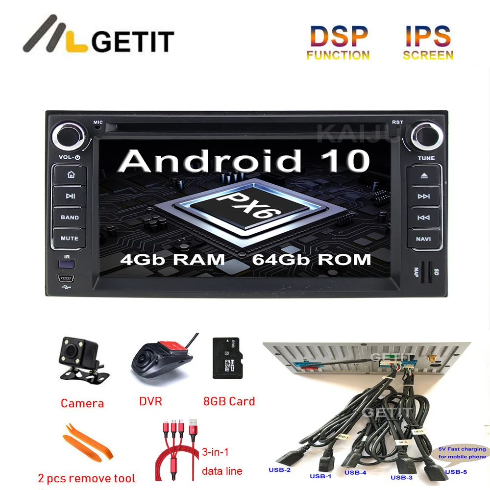 5 USB DSP Android 10 автомобильное мультимедийное радио GPS для KIA SORENTO SPORTAGE SPECTRA SEDONA STAR CARNIVAL