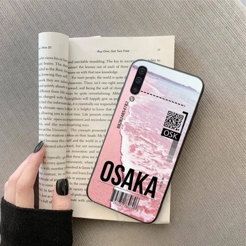 

sea air ticket Phone Case For Samsung Galaxy A 3 6 7 8 10 21 01 11 31 91 10S 20S 30S 50S PLUS