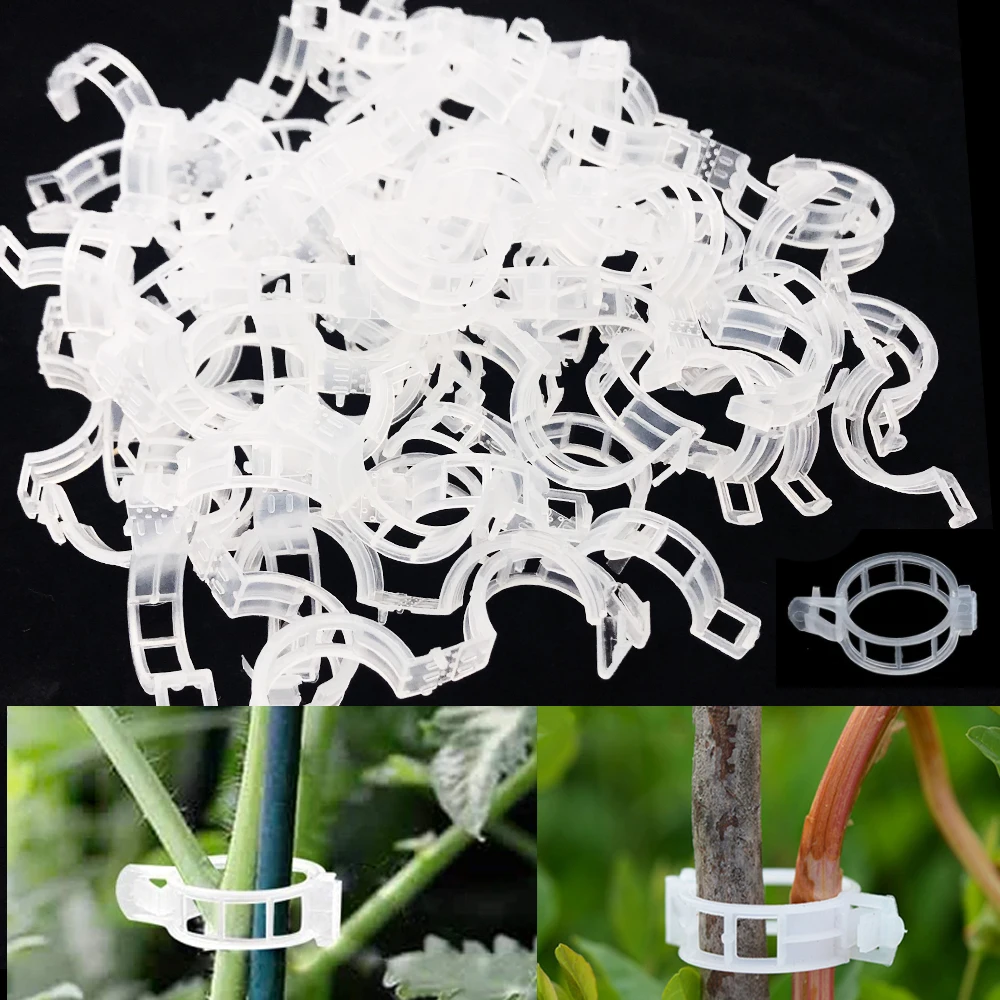 Многоразовые садовые зажимы для выращивания растений 50/100 шт./компл.|Опоры и
