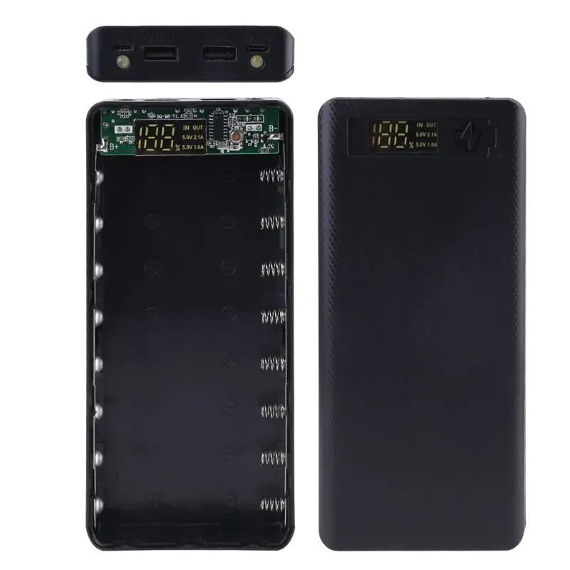 ЖК-дисплей Дисплей DIY 8x18650 Батарея чехол Мощность внешнего аккумулятора