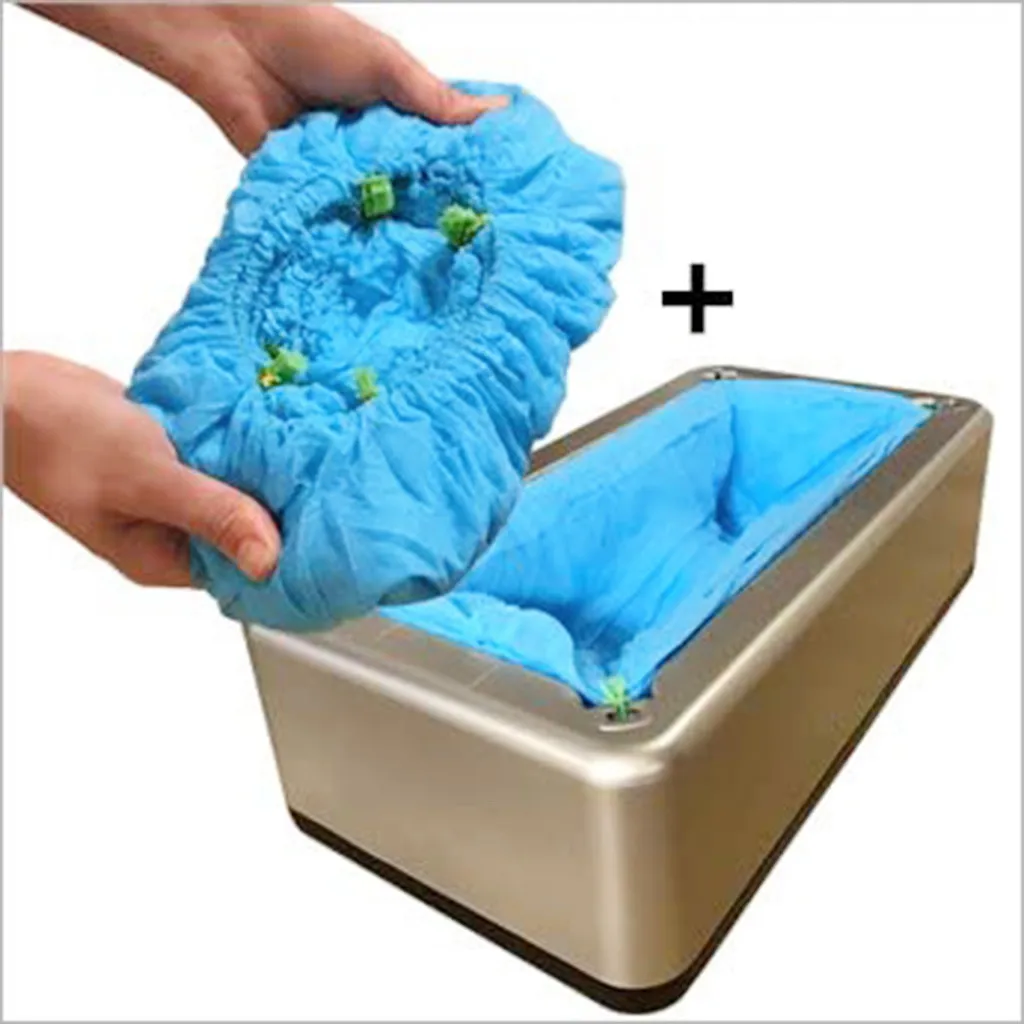 100pcs Automatic Shoes Cover Dispenser Household Disposable Machine Droplet Dust Booties Maker For Home Office | Обувь