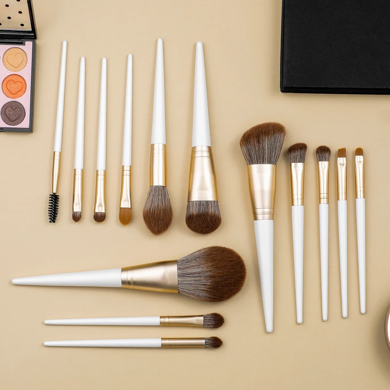 

14Pcs Makeup Brush Set Cosmetic Tool Powder Cheek Eyeshadow Eyeliner Brow Lip Brush Tool