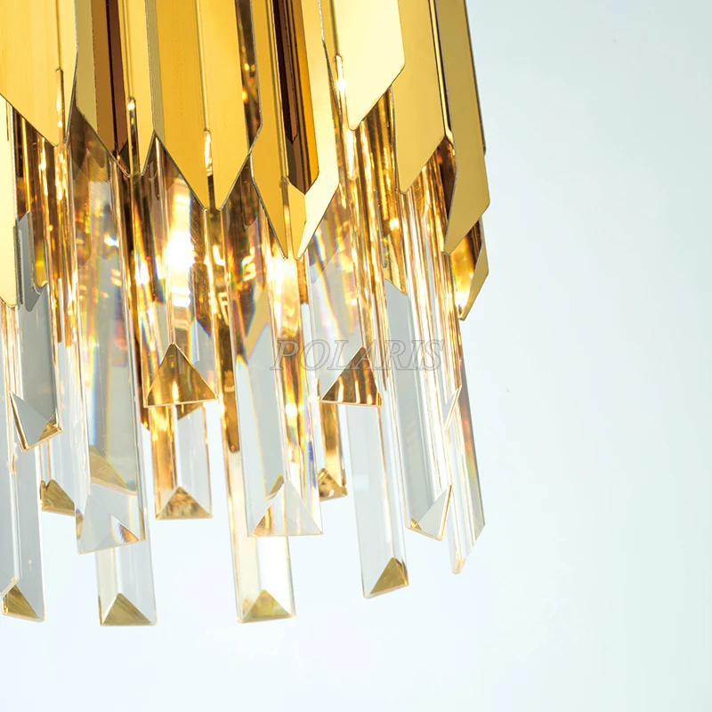 Modern Chandelier Crystal Lighting Hotel LED Lustre de Cristal Pendant Hanging Lamp Living Dining Room | Лампы и освещение