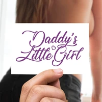 daddys little girl fetish fake adult temporary tattoo for bdsm cuckold hotwife sexy naughty hobbies