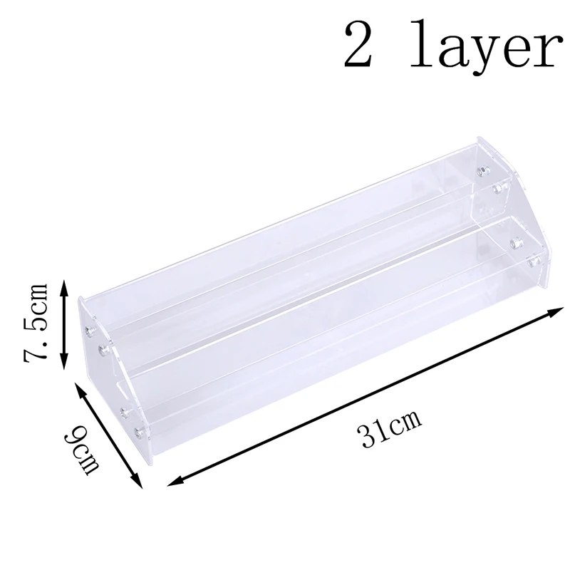 2-4 слоя съемный органайзер для лака ногтей акриловый прозрачный ящик хранения
