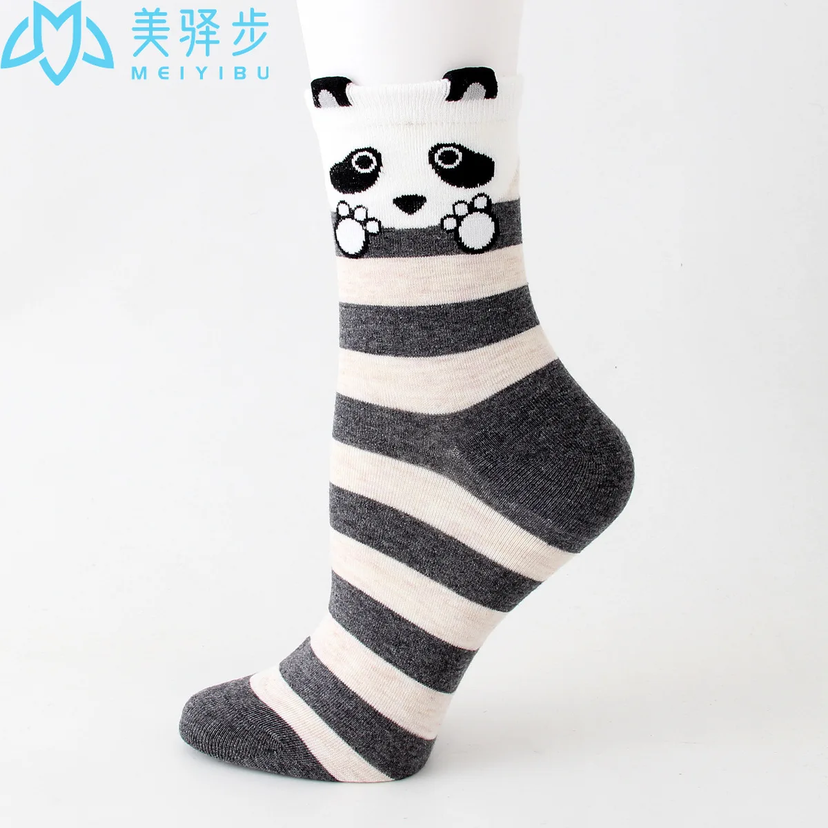 12 Pairs Per Set Jacquard Cartoon Little Tiger Women's Socks Kawai Female Sock Wholesale