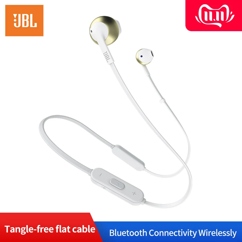JBL 205BT Bluetooth Беспроводные спортивные наушники динамические ушные крючки Fone наушники JBL гарнитура для спорта Audifonos наушники