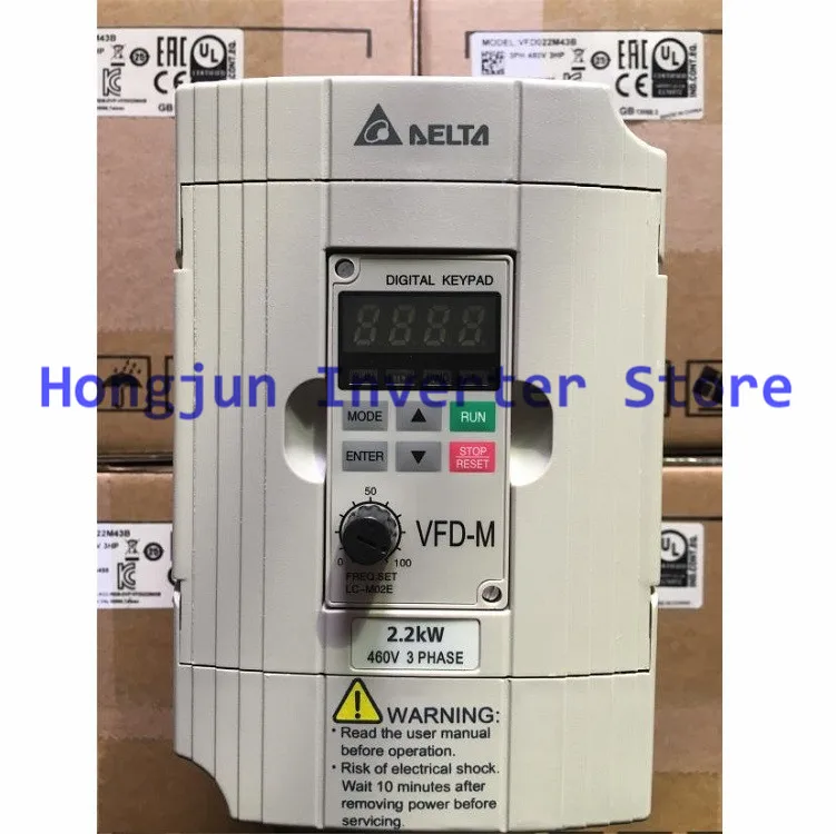 Новый и подлинный Инвертор серии Delta VFD M 380V 460V 2.2KW VFD022M43B|Инверторы конвертеры| |