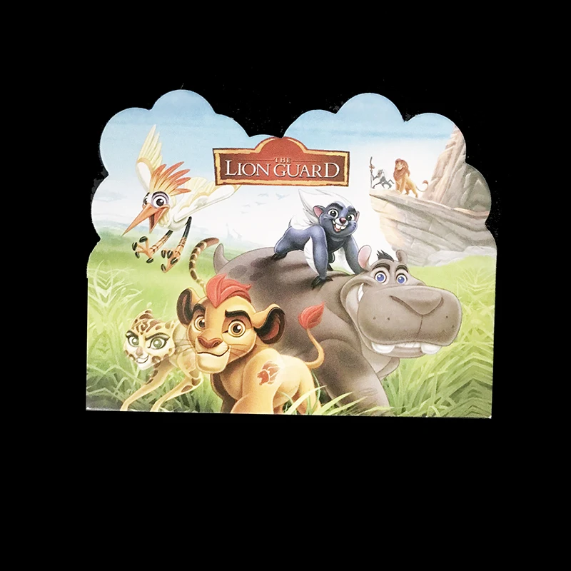 10 шт./лот приглашения на тему льва защита Пригласительные открытки украшения