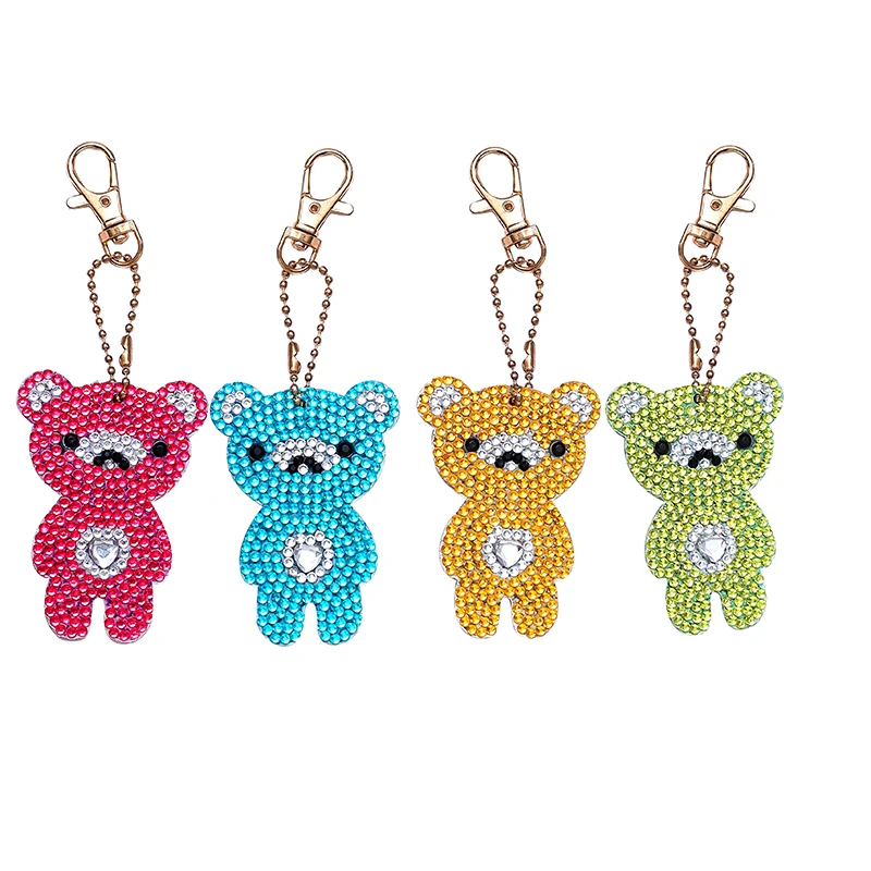 Лидер продаж 3/4/5 шт./набор набор брелоков с алмазной живописью алмазная подвеска