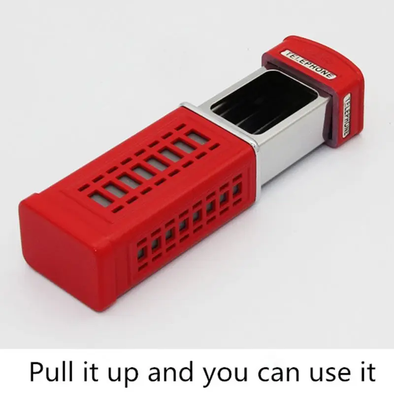 

Outdoor Portable Ashtray Telephone Booth Retro Style Cigarette Smoking Tray D2TC