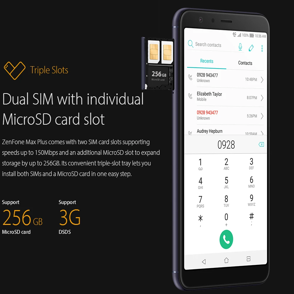 Смартфон ASUS Zenfone Max Plus ZB570TL, четыре ядра, 4 Гб ОЗУ, 64 Гб ПЗУ, 5,7 дюймов, полный экран, 4130 мА/ч, мобильный телефон с отпечатком пальца