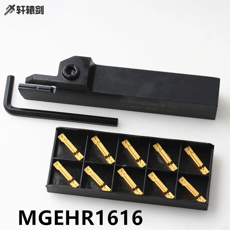 

1PC MGEHR1616 - 1.5 2 2.5 3 4 MM MGEHL1616-1.5 MGEHL1616-2 External Grooving Lathe Bar, Tool Holder Set And Blade 10PCS MGMN150