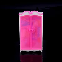 1 pcs princess bedroom furniture closet wardrobe for dolls toys child gifts doll house closet toy doll accessories