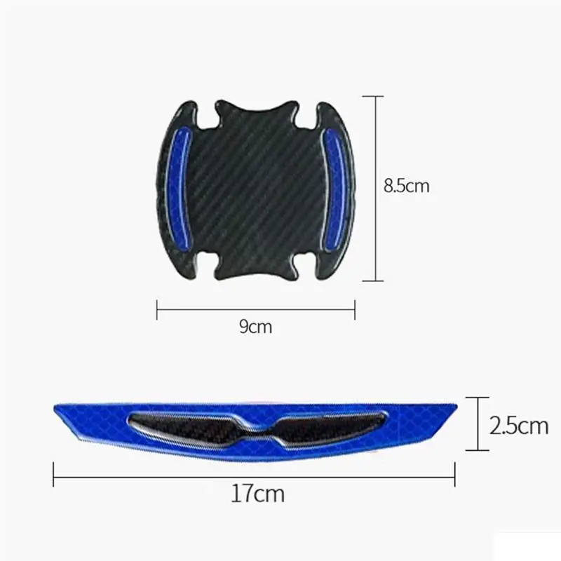 

8Pcs Door Handle Scratch Protection Cover Guard Film Car Door Cup Paint Scratch Sticker Car Door Handle Safety Reflective Strips