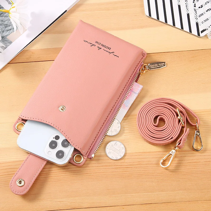 

New Fashion PU Leather Wallet Lady Phone Crossbody Bag Multi-Card package Women Handbag Purses Card Holder Shoulder Bag for Girl