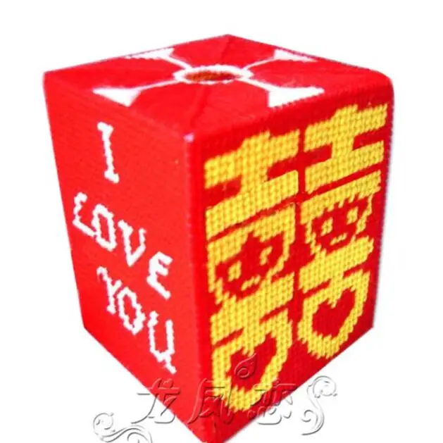 12x12x14 см коробка для хранения бумажных салфеток рисования Набор вышивания набор