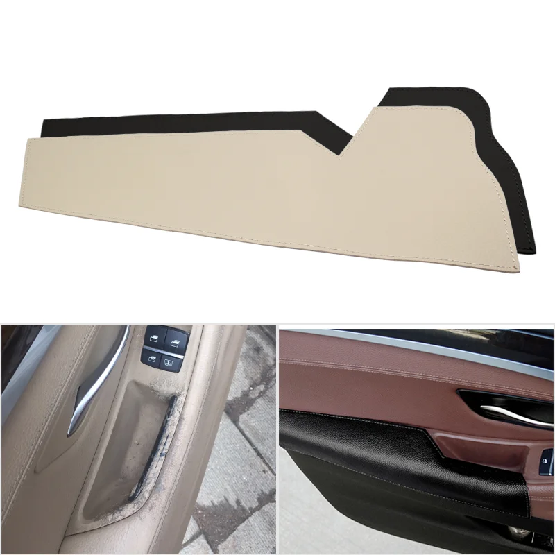 

Car Cow Leather Interior Driver Side Door Handle Armrest Panel Protection Cover for BMW 5 Series F10 F18 2011 2012 2013 - 2017