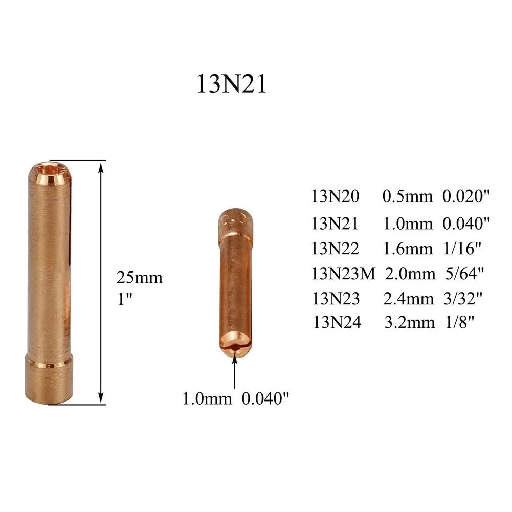 

Accessories Collet Body TIG Gas Lens Fit WP 9 20 25 Pyrex Cup TIG Torch