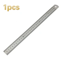 30cm double sided scale stainless steel ruler measuring tool student office supplies measuring metric metal ruler