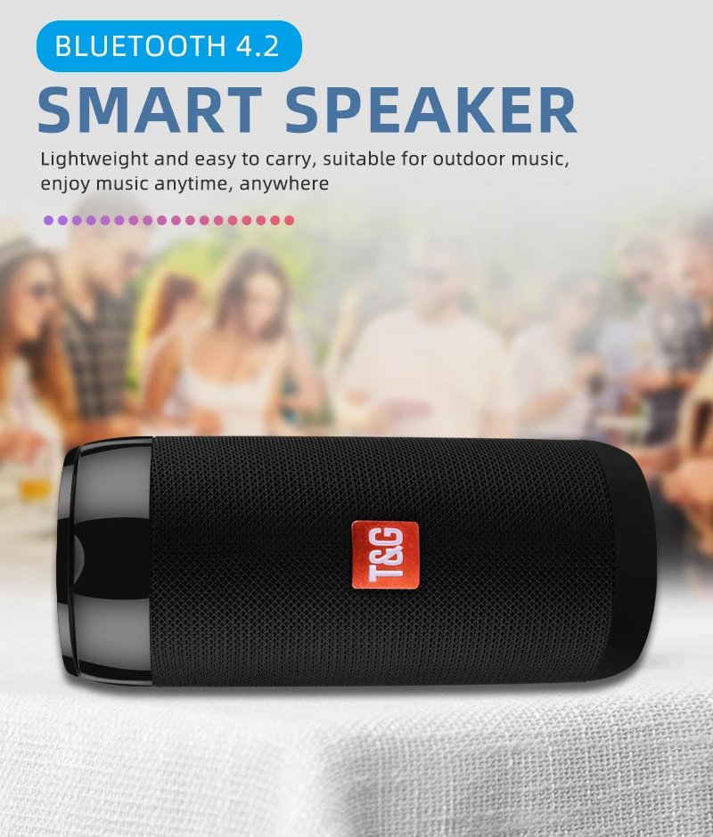 TG113C портативные беспроводные динамики bluetooth водонепроницаемый стерео Колонка Мини динамик с микрофоном FM Радио MP3 коробка басового звука