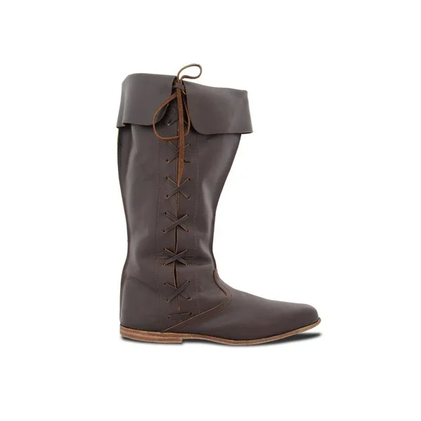 Средневековые ботинки для косплея викингов Тюдора праздничная обувь в стиле