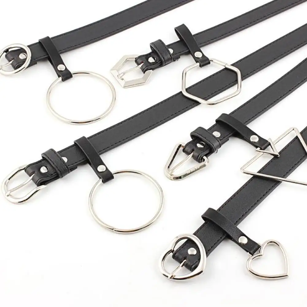 Круглые пряжки металлические ремни с кольцом для женщин Прекрасный