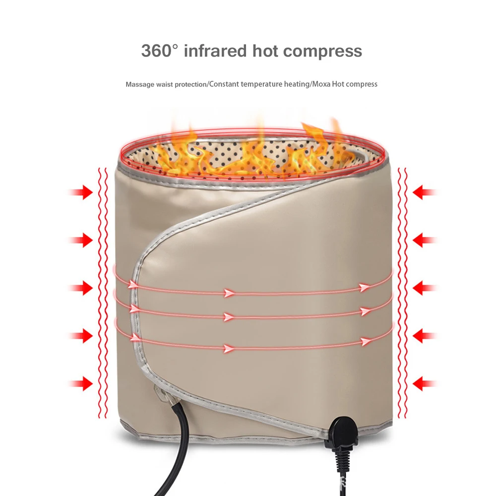 Электрический вибрирующий для похудения Пояс тела с функцией нагрева массажер