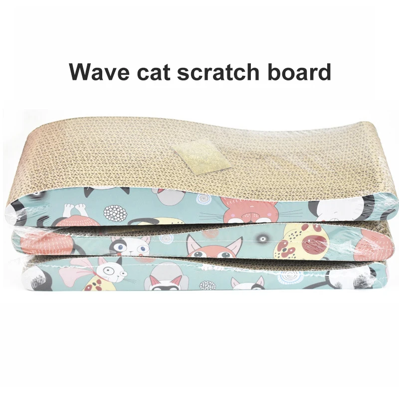 

Cat Scratching Board Claw Grinder Corrugated Paper Cat Supplies Wear-resistant Scratcher Cat Toys Pet Products Wearable Toys