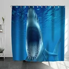 Водонепроницаемые Оригинальные занавески для душа из полиэстера, тканевые пастельные занавески 3D для ванной комнаты, душевые шторы