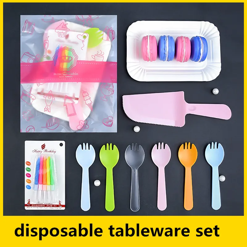 Cakelove набор одноразовых столовых приборов для торта вечерние принадлежности